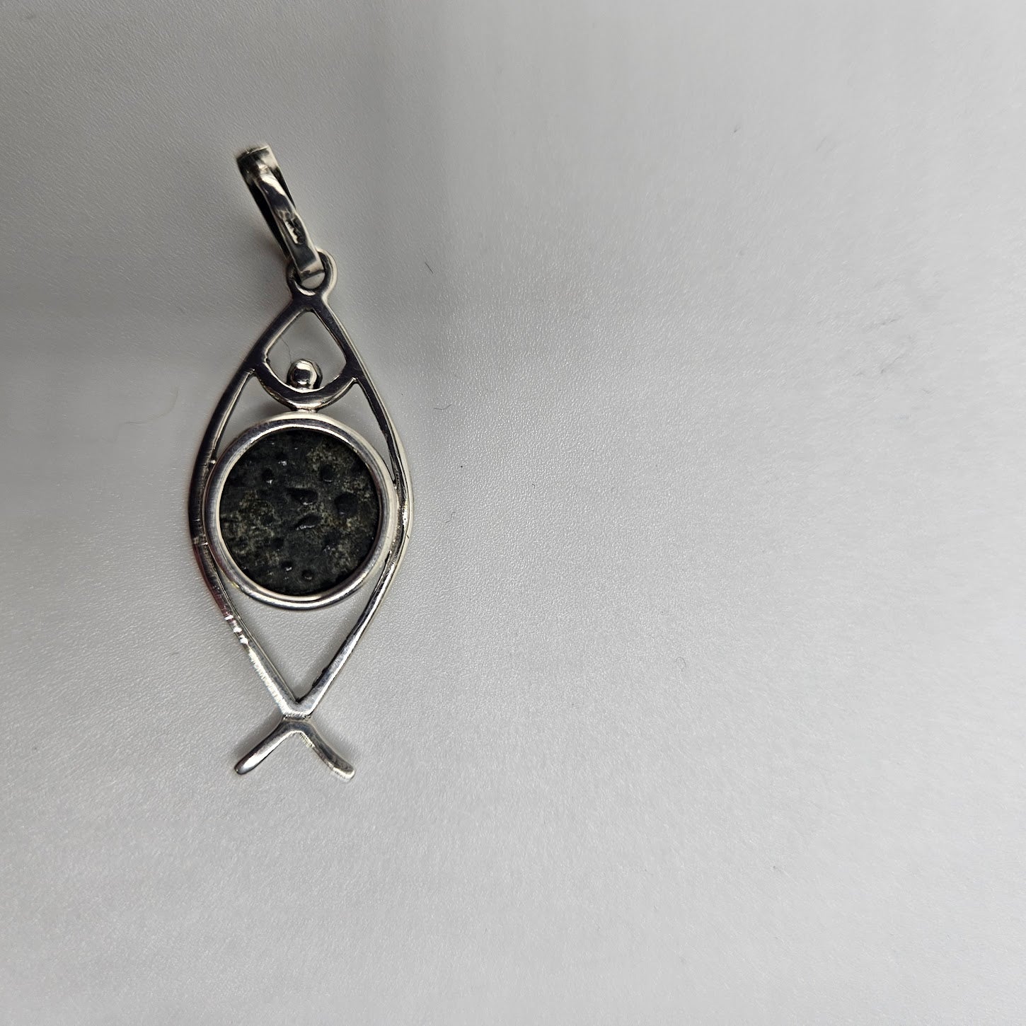 Herodian Ancient Coin Fish Pendant.