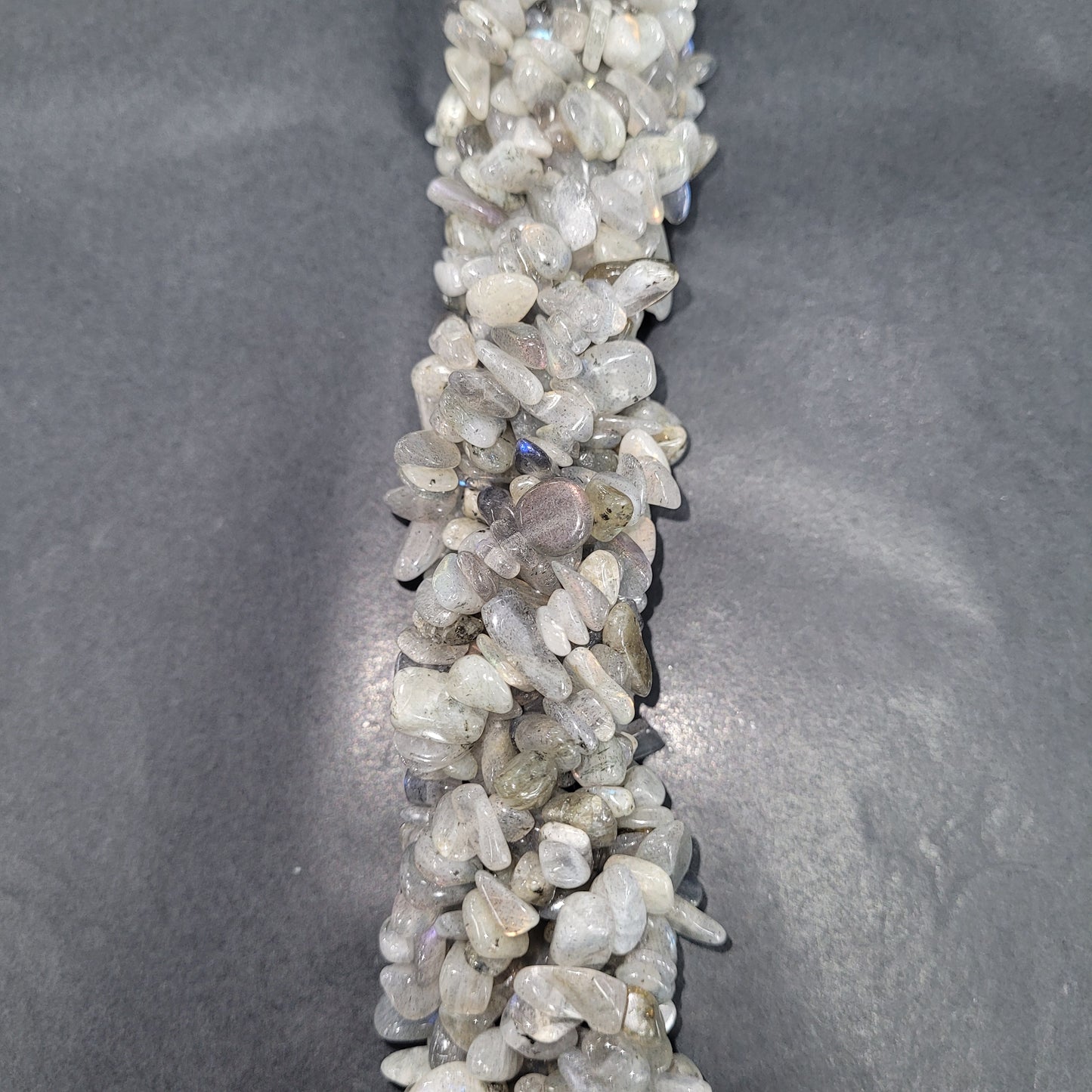 Labradorite Chip Bead Strand.