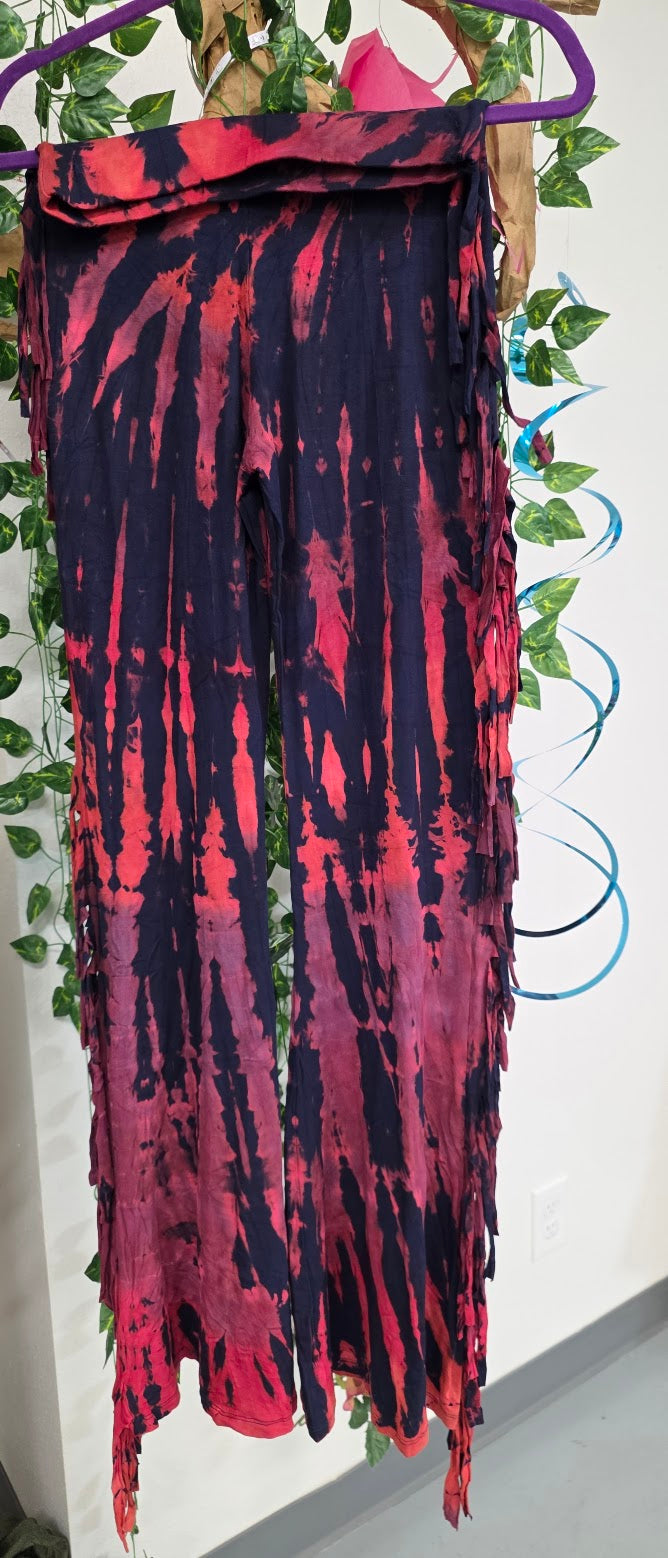 Navy Blue Fringe Pants.