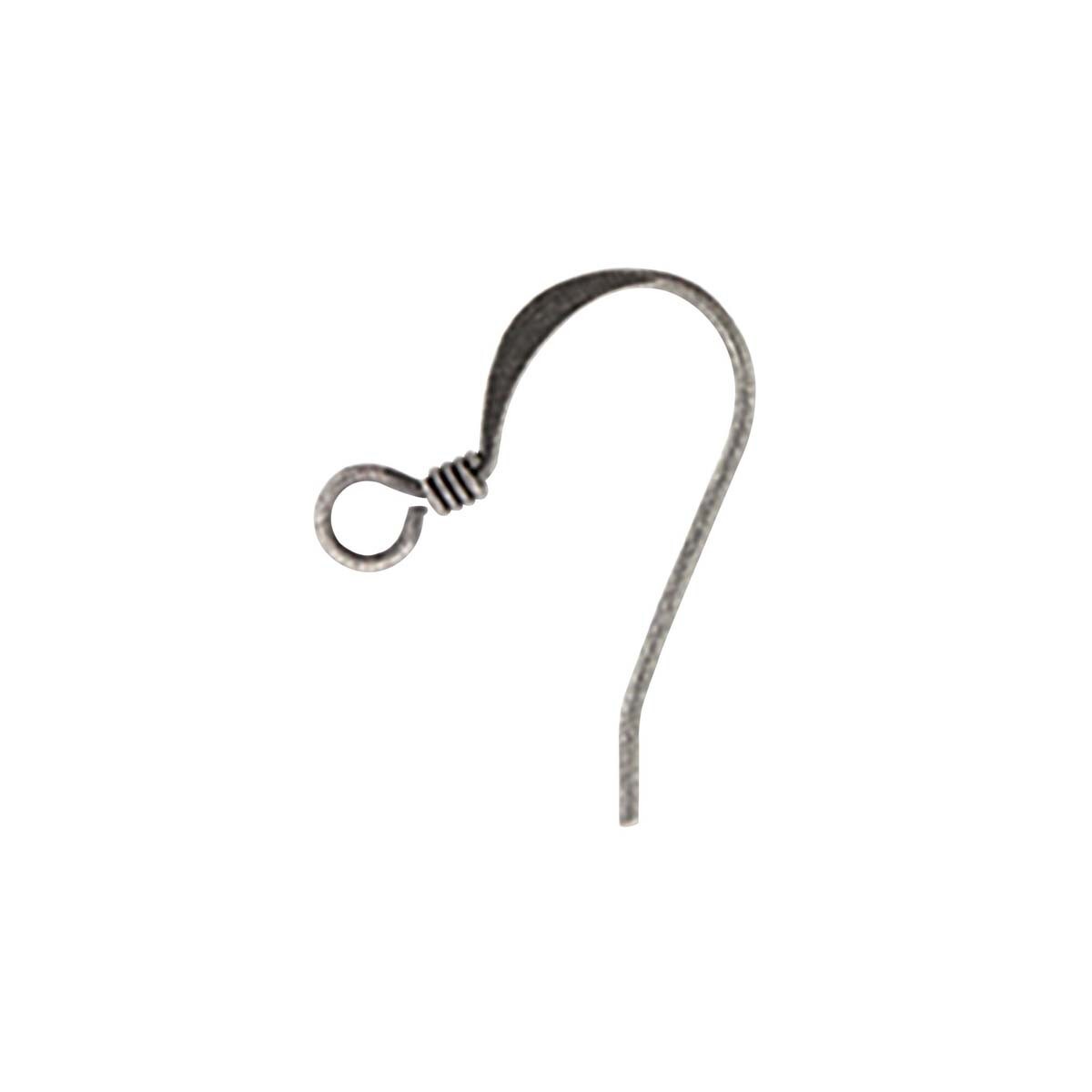 Silver earring hook