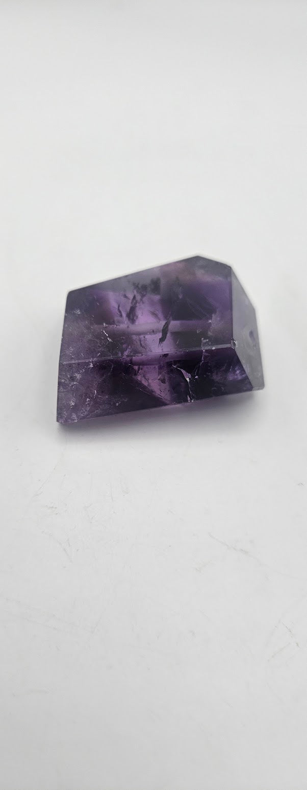 Premium Hand Cut Amethyst Extra Large Center Drilled.