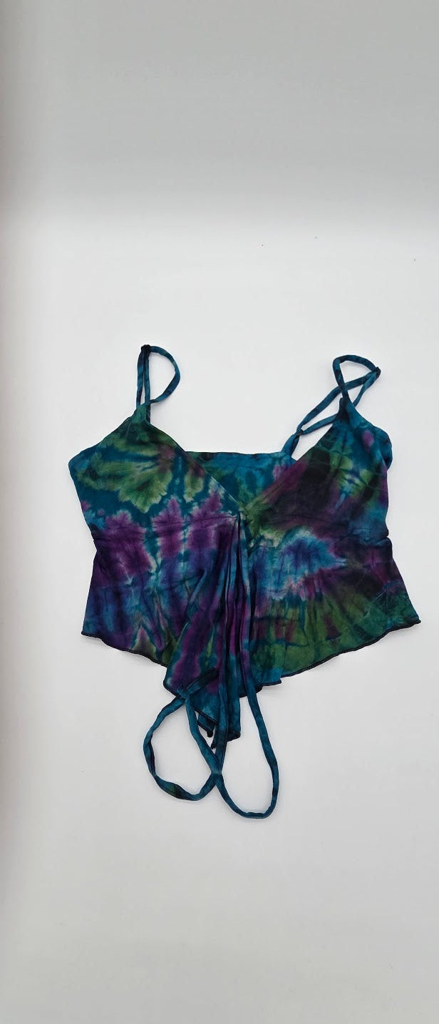 Purple Tie Dye Butterfly Tank-Top.