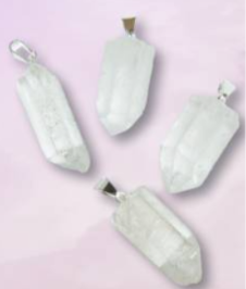 Quartz Point Pendant with Bail.