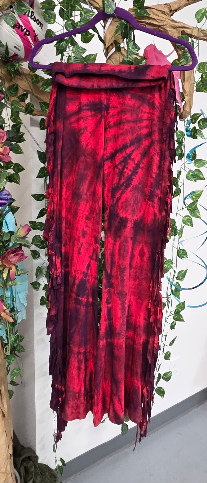 Red Fringe Pants.