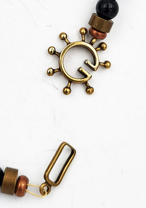 25mm by 18 mm Round Steampunk Style Clasp in bronze designed By Kim Fox.