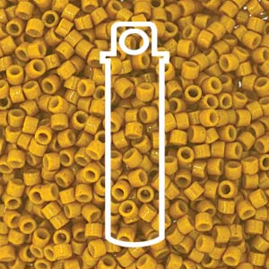 SIZE 11 Delica Duracoat Seed Bead In Opaque Hawthorne Color.