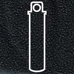 SIZE 11 SEED BEAD MATTE BLACK.
