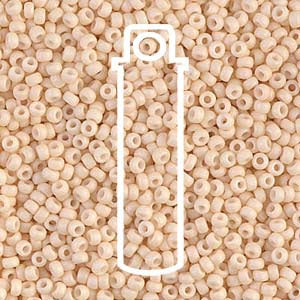 SIZE 11 SEED BEAD MATTE DARK CREAM.