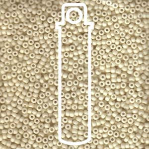 SIZE 11 SEED BEAD MATTE OPAQUE CREAM.