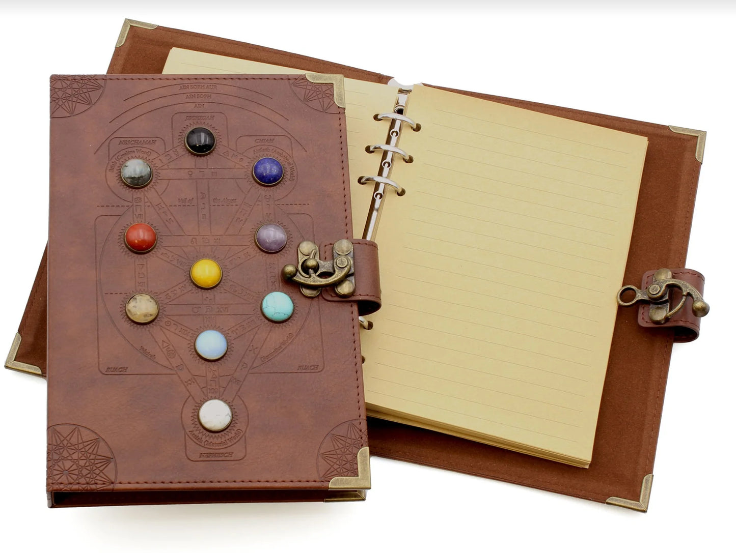 Sacred Geometry Leather Journal.