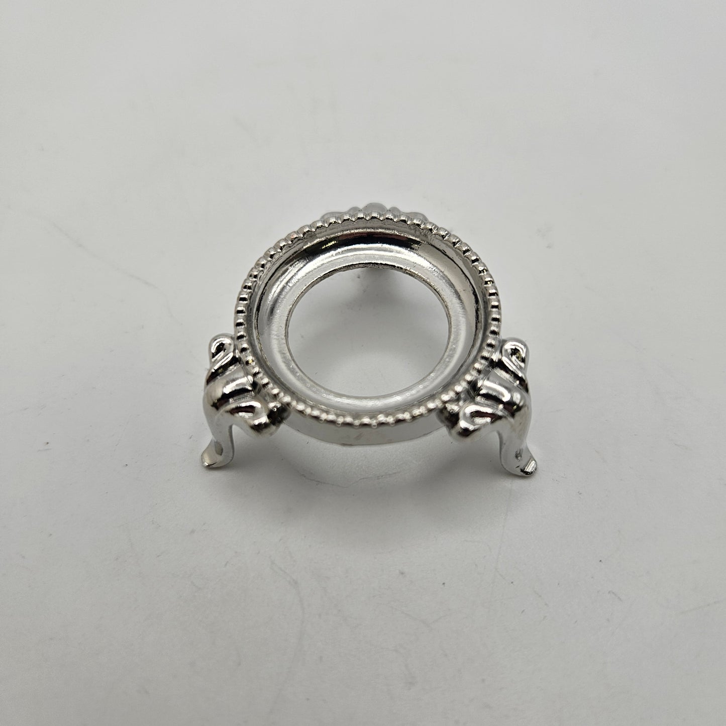 Silver Crystal Sphere Stand