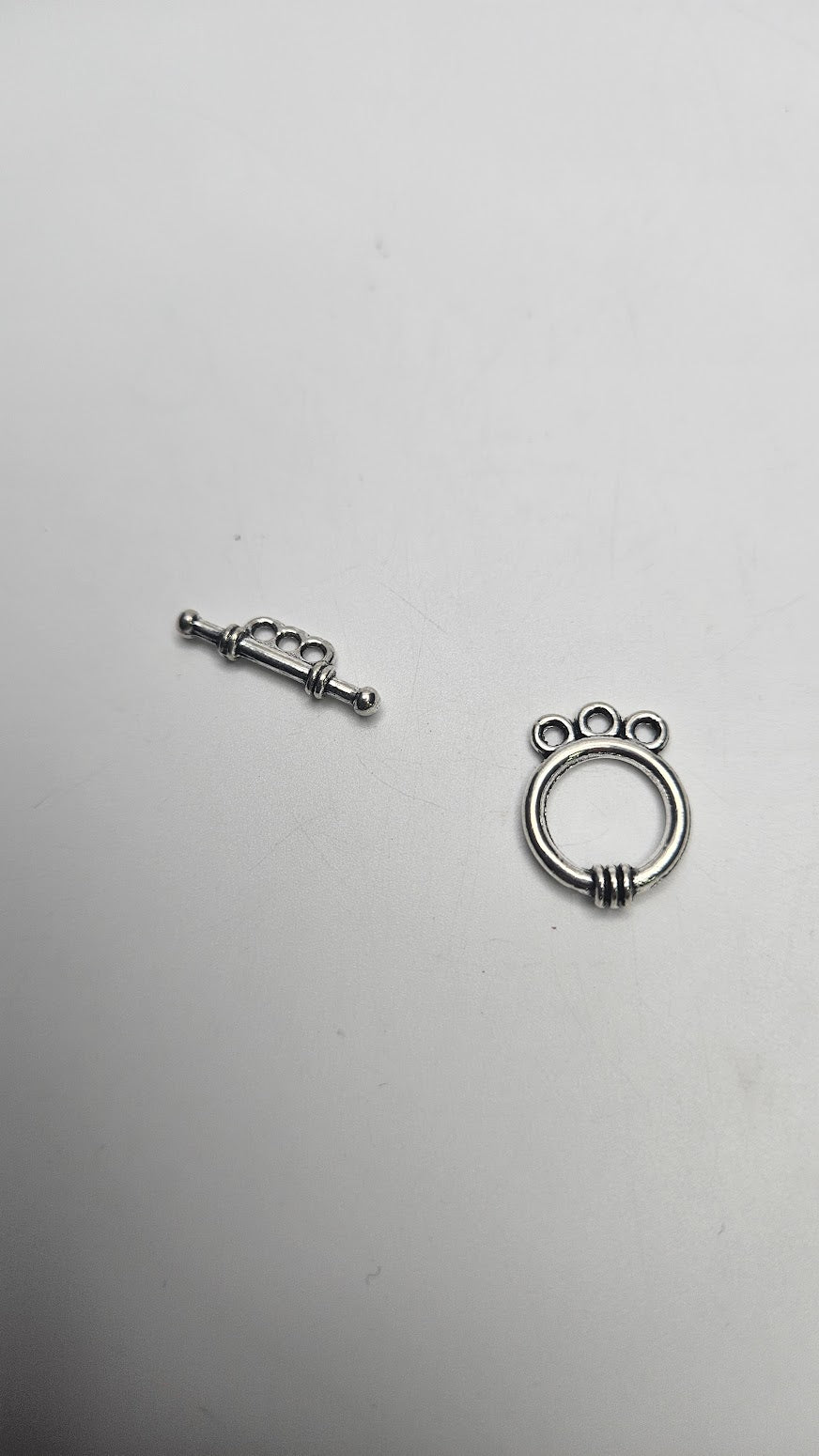 Silver Colored Triple Loop Pewter Clasp