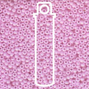 Size 11 Seed Beads Opaque Pink.