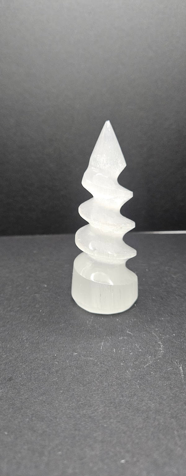 Small Selenite Spiral Tower.