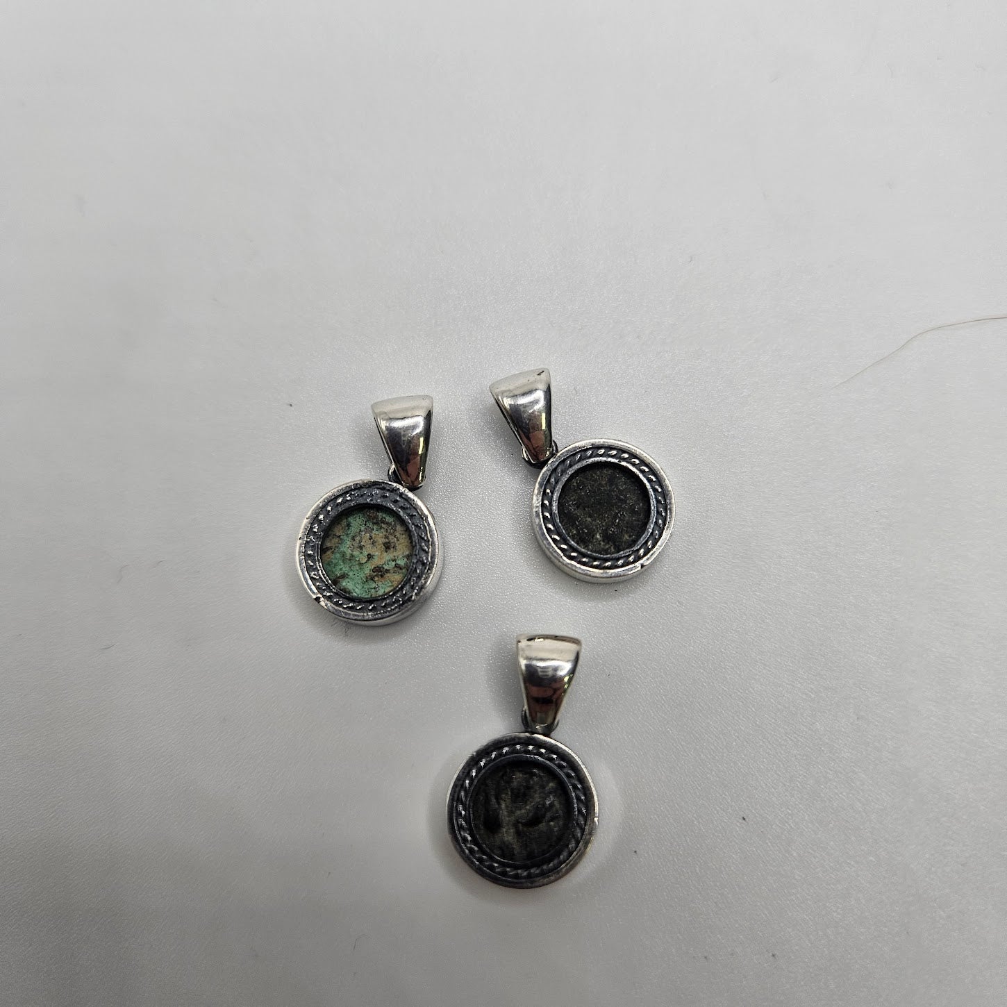 Small Widows Mite Ancient Coin Pendant.