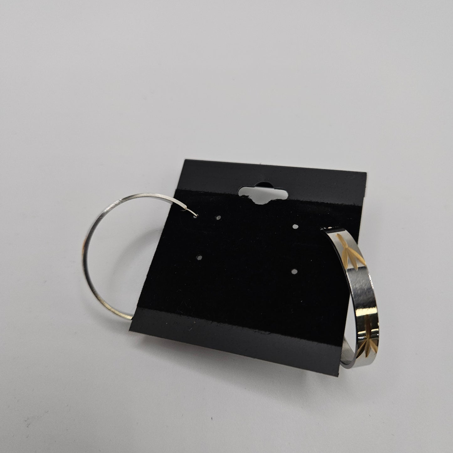 Stainless Steel Hoop Earrings.