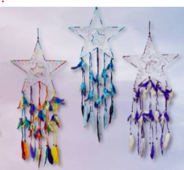 Star Hanging Dream Catcher 12 Inch.