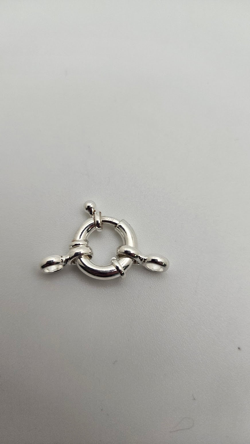 Sterling Silver 14mm Spring Ring Clasp Single.