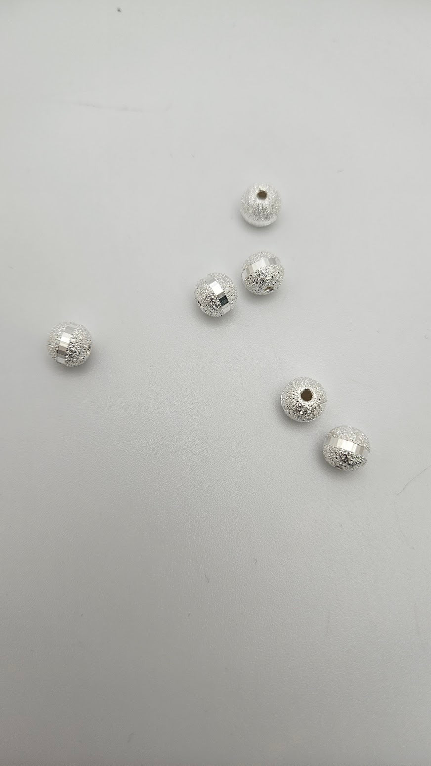 Sterling Silver 6mm Fancy Laser-Cut Single.