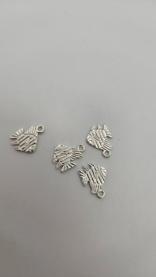Sterling Silver Angelfish Charm Single.