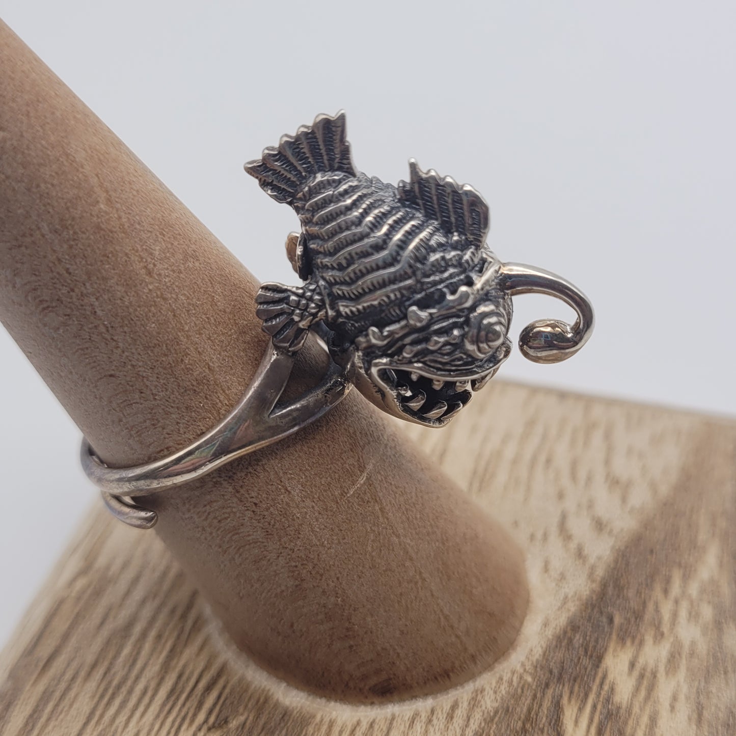Sterling Silver Angler Fish Ring.