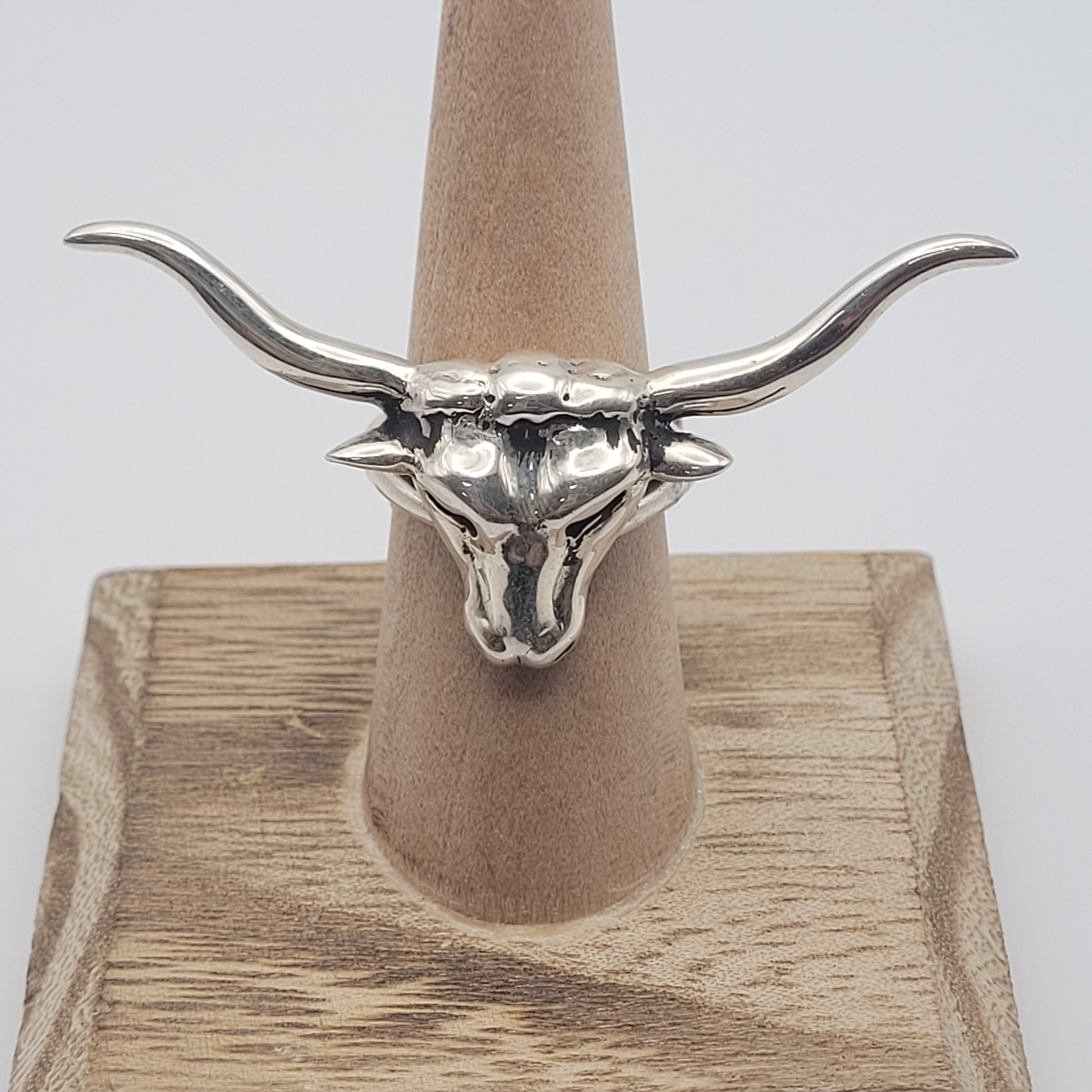 Sterling Silver Bull Ring.