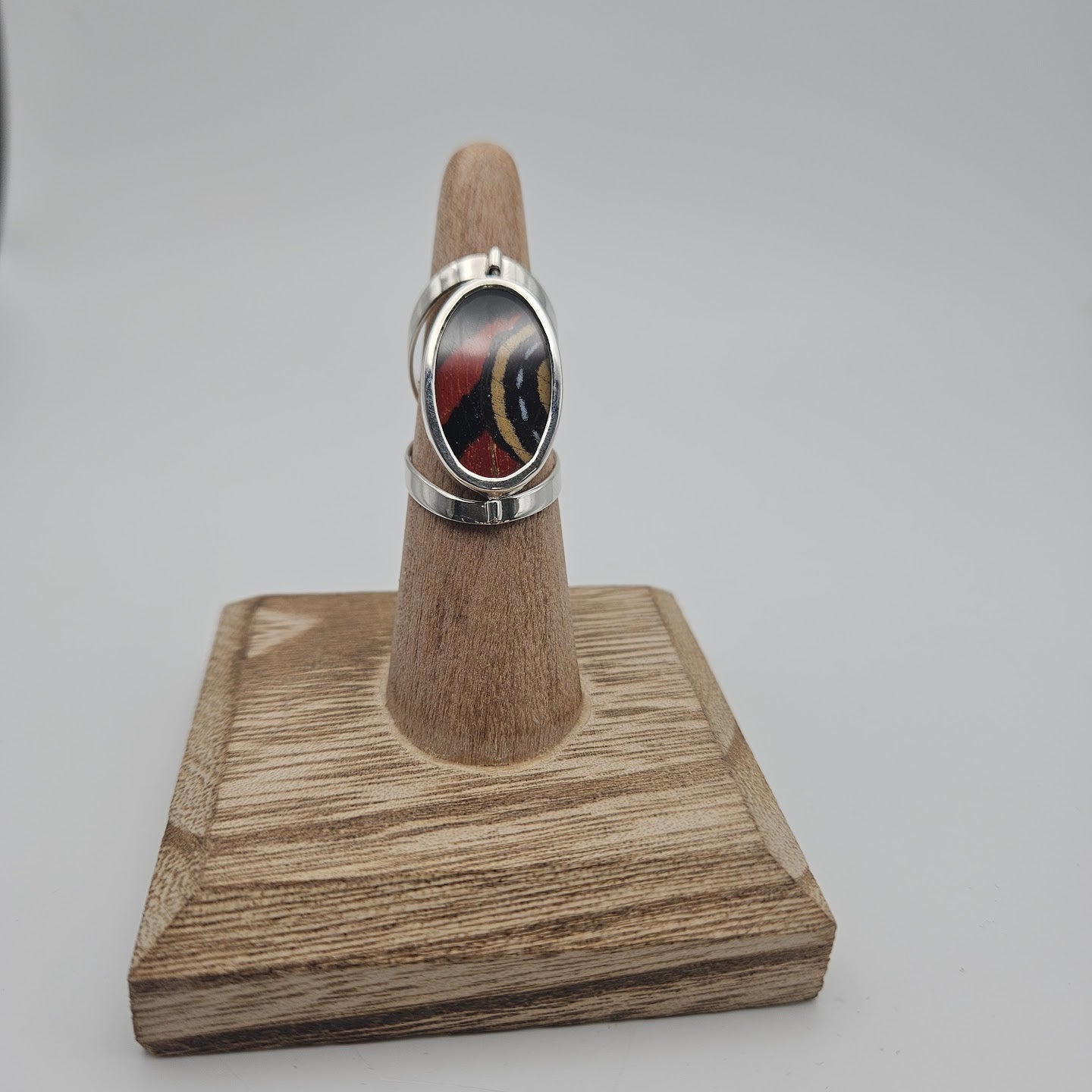 Sterling Silver Butterfly Ring Reversable and Adjustable.