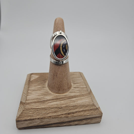 Sterling Silver Butterfly Ring Reversable and Adjustable.