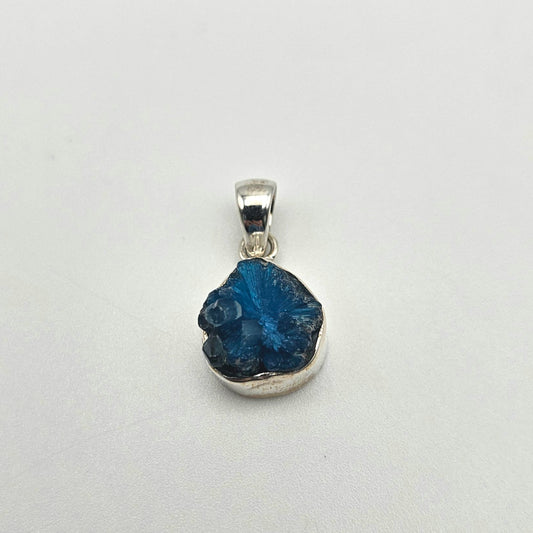 Sterling Silver Cavansite V Bail Pendant 0.75 inch 78.99.