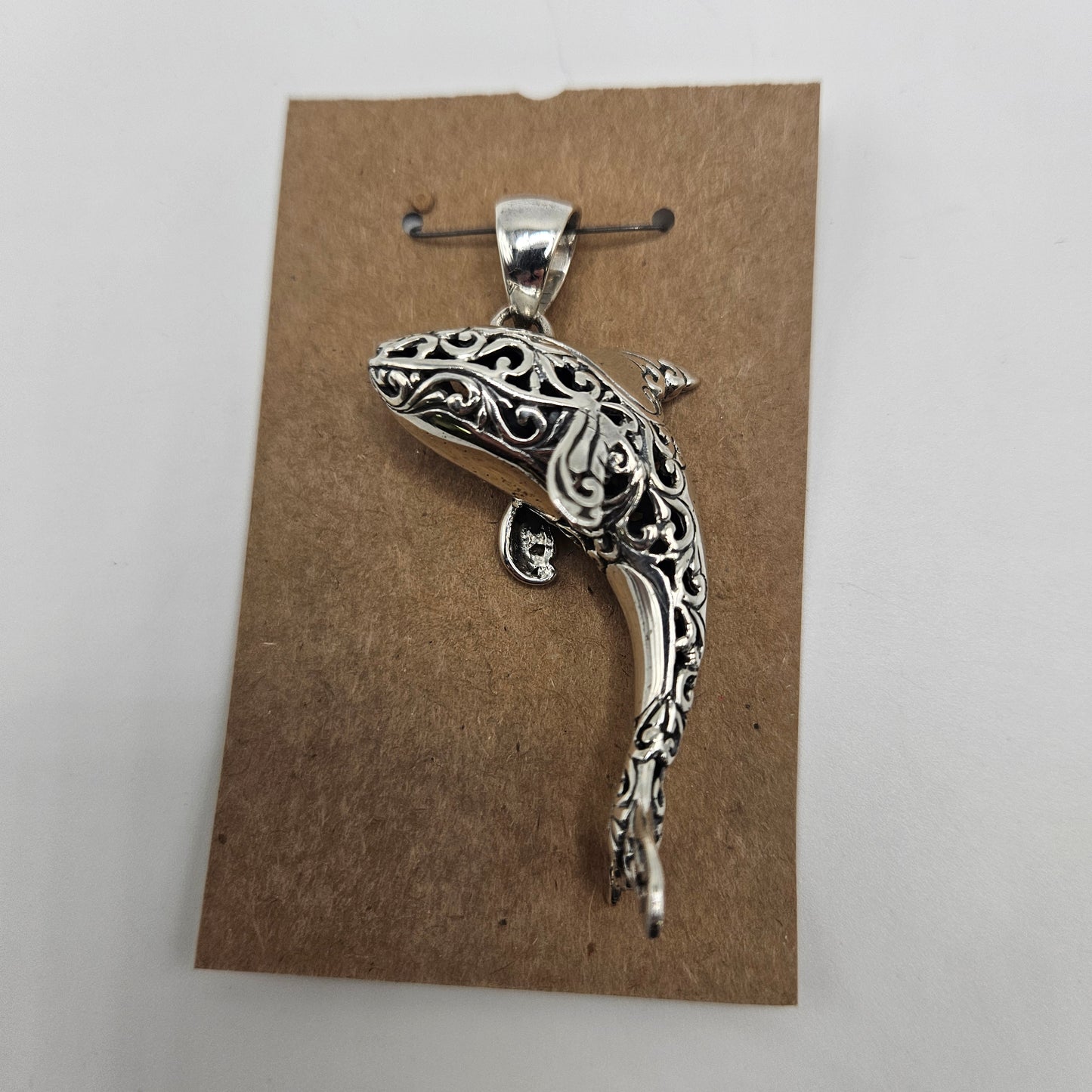 Sterling Silver Dolphin Pendant.