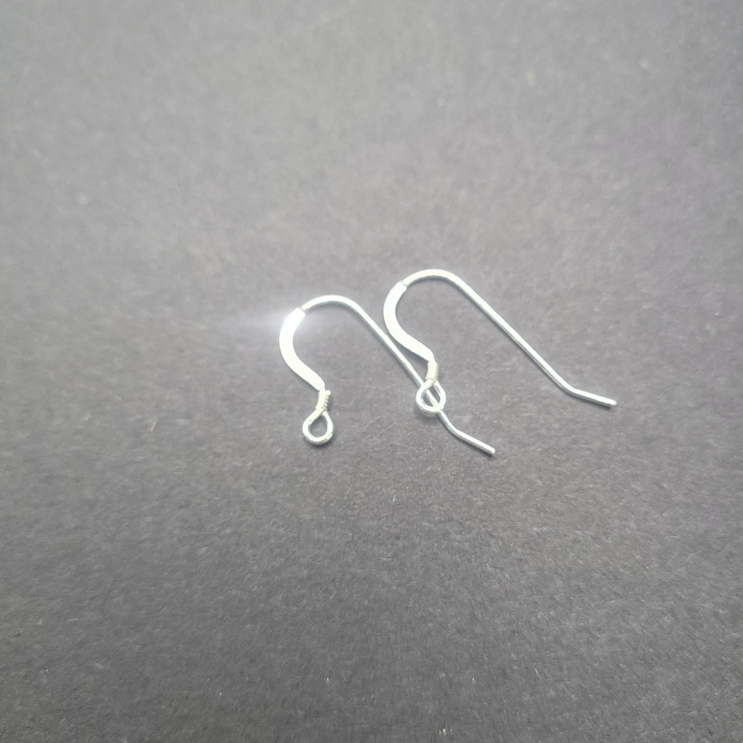 Pair of Sterling Silver Ear Wire With Coil Heavy.