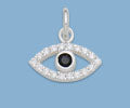 Sterling Silver Evil Eye Charm.