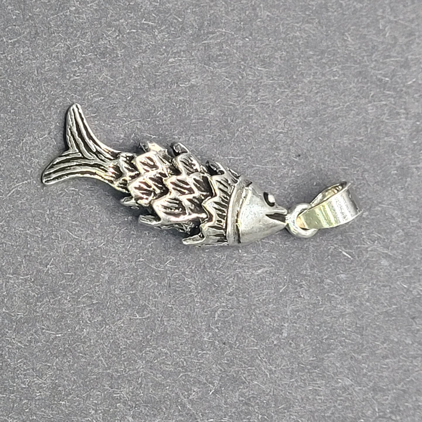 Sterling Silver Articulated Fish Pendant