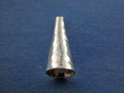 Sterling Silver Hammered Cone 18 mm.