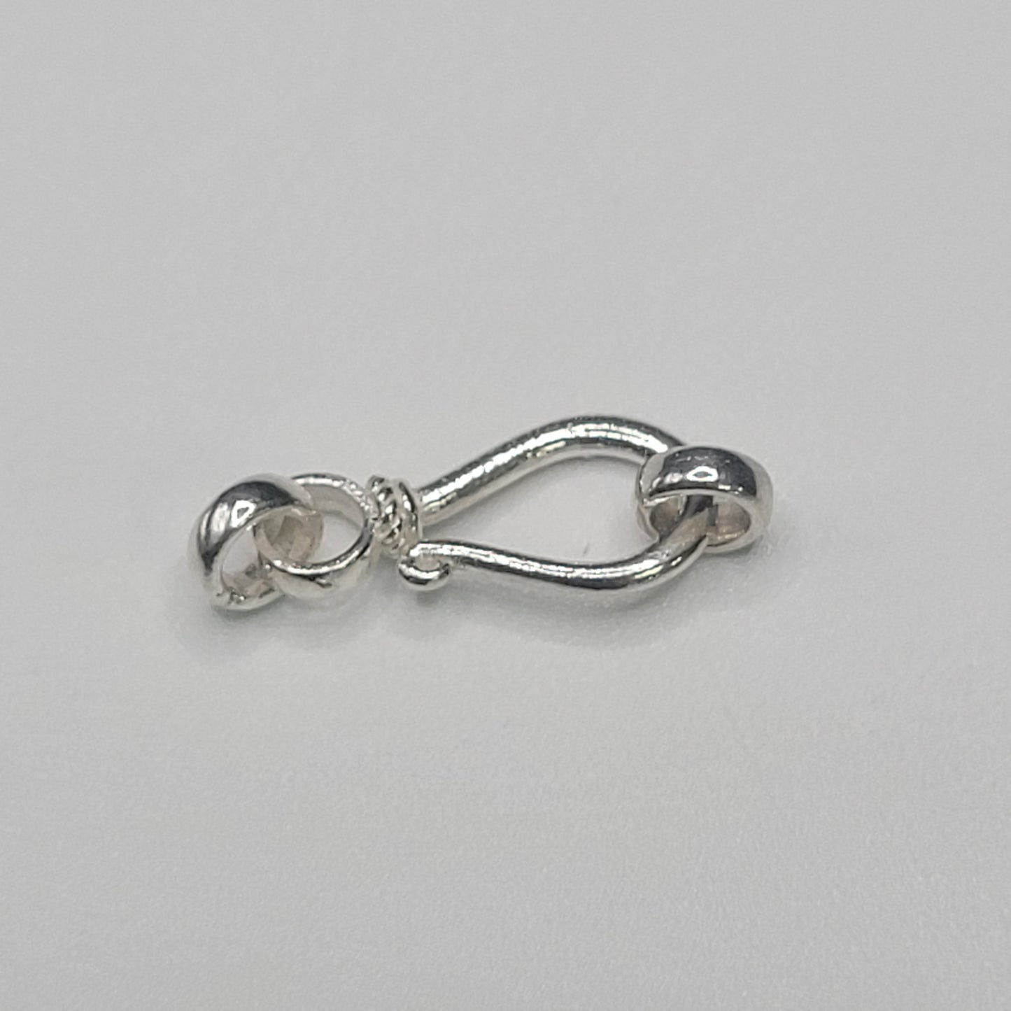 Sterling Silver Hook And Eye Clasp.
