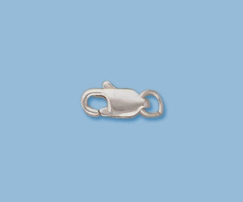 Sterling Silver Lobster Clasp with Ring 8x3mm.