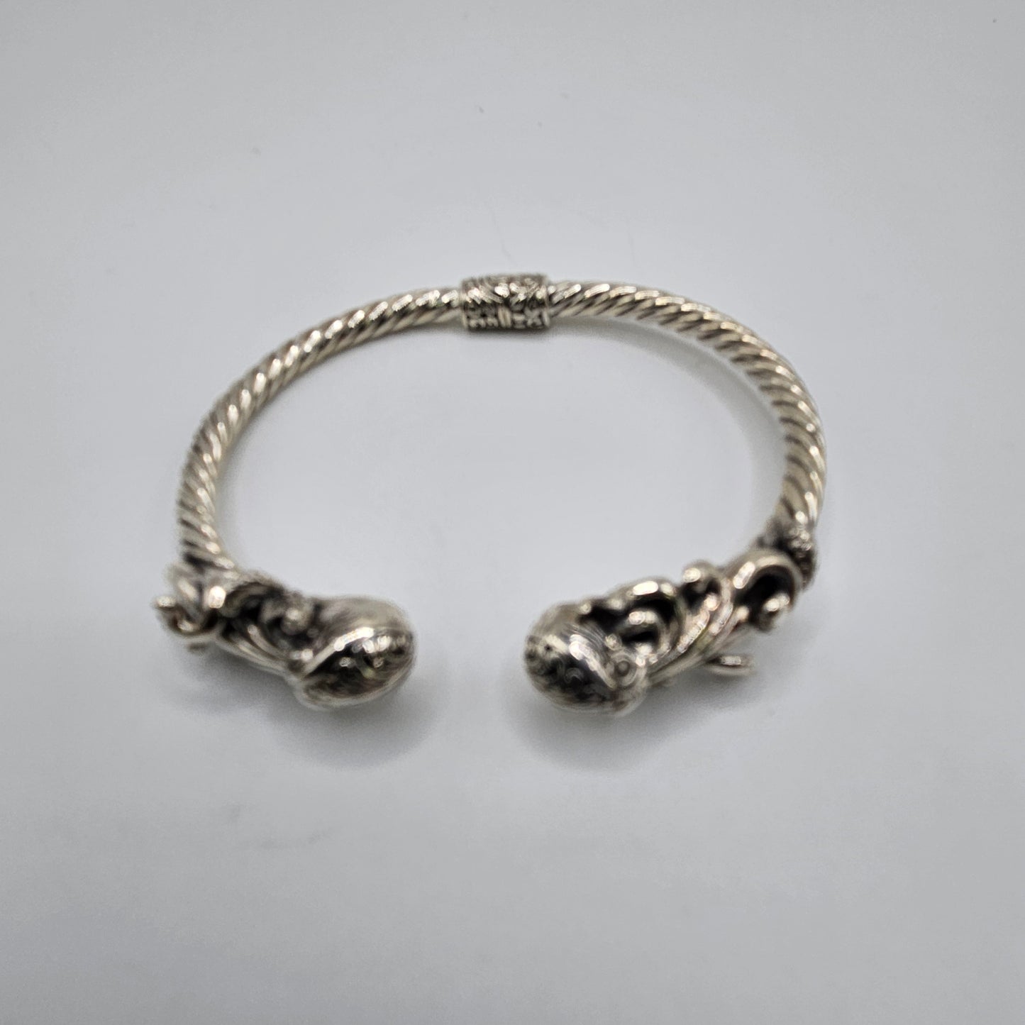 Sterling Silver Octopus Cuff Bracelet.