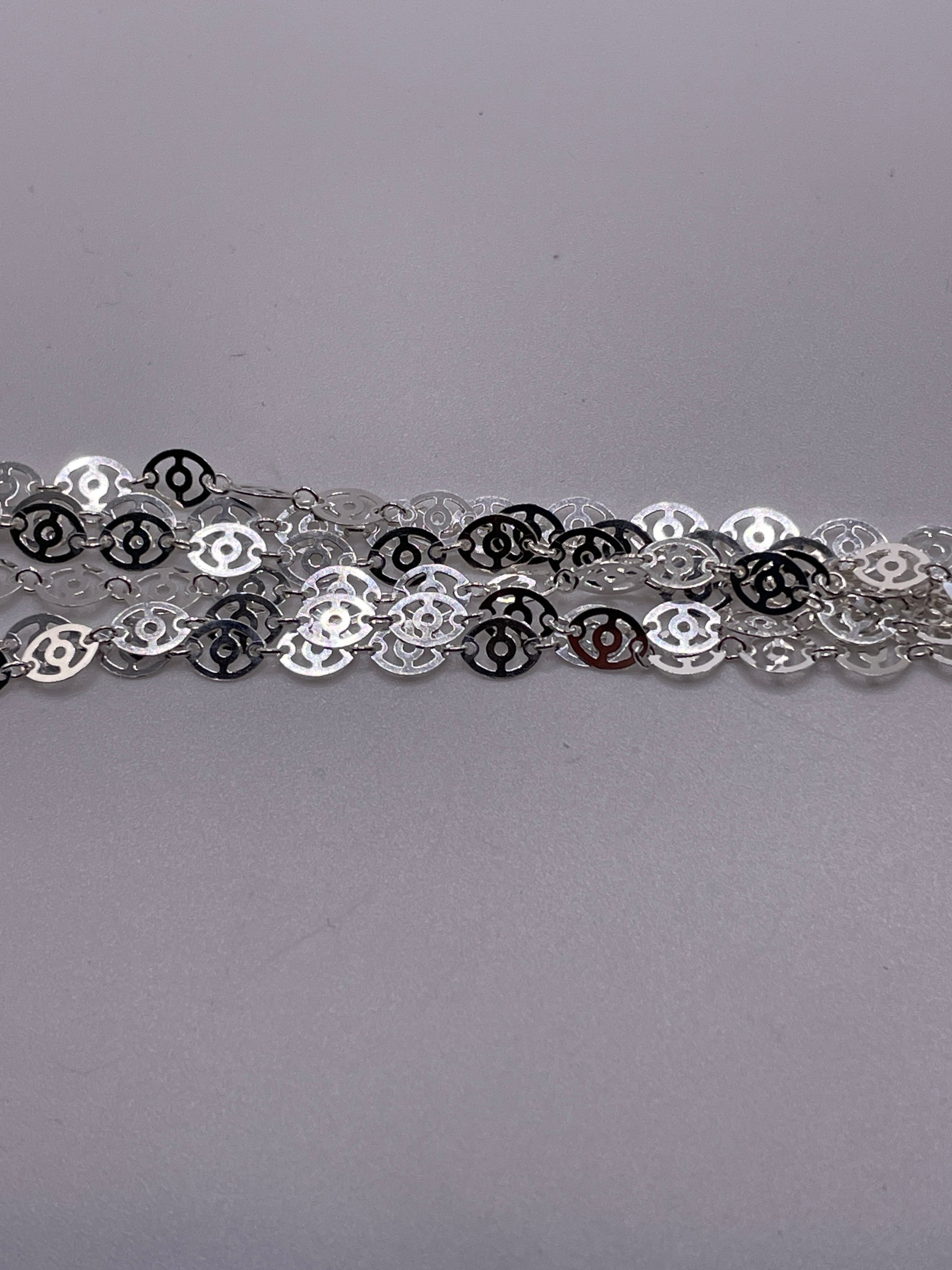 Sterling Silver Oval Pattern Chain By the Foot.