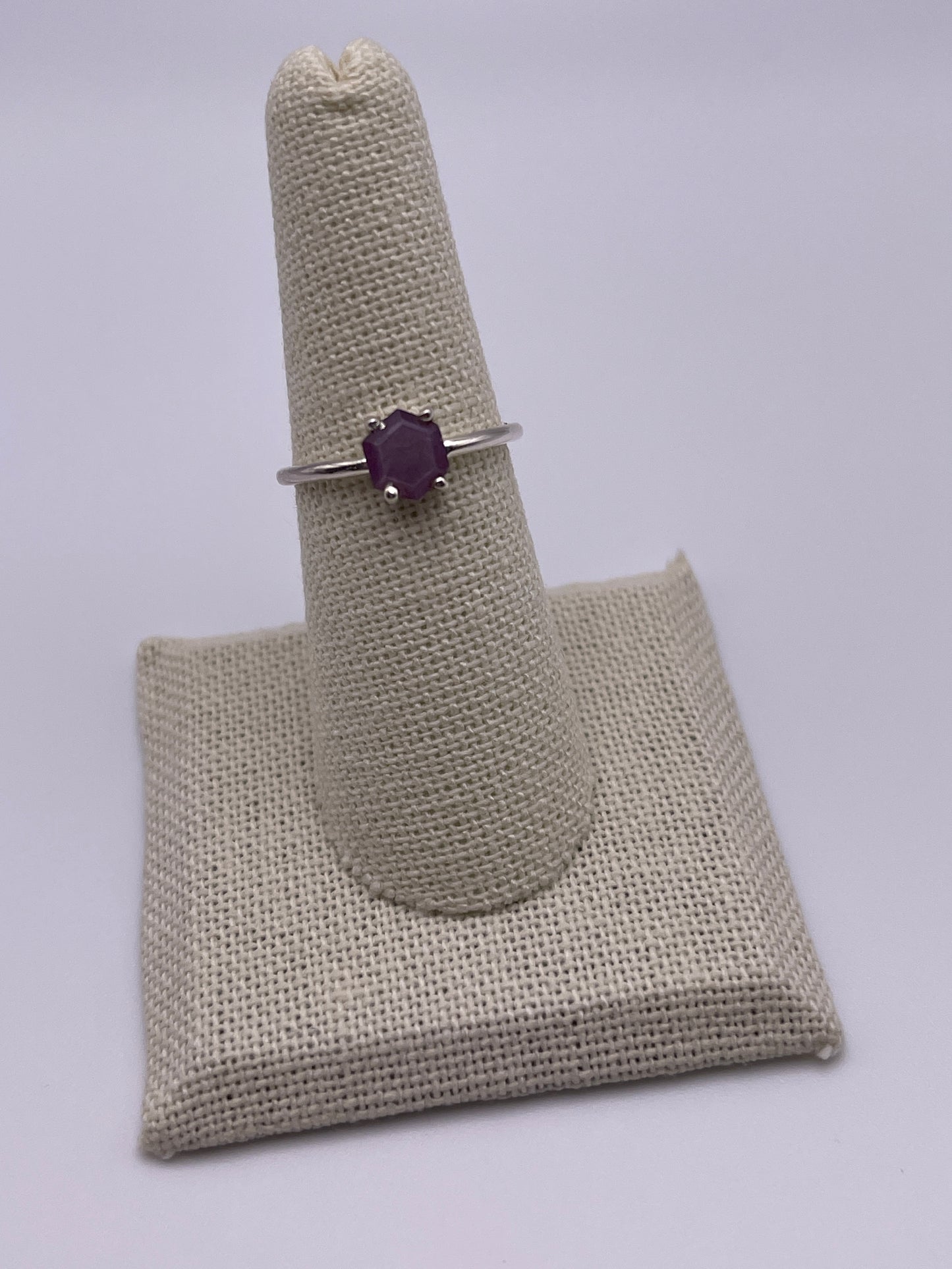 Sterling Silver Ruby Stalactite Ring.