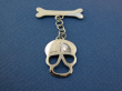 Sterling Silver Skull Bone Toggle Clasp 18mm.