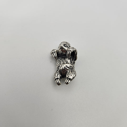 Sterling Silver Sloth Pendant.