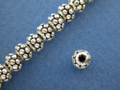 Sterling Silver Small Granulated Berry Bead 4mm.