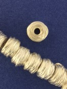 Sterling Silver Small Round Spacer Bead Spiral decoration 5mm.