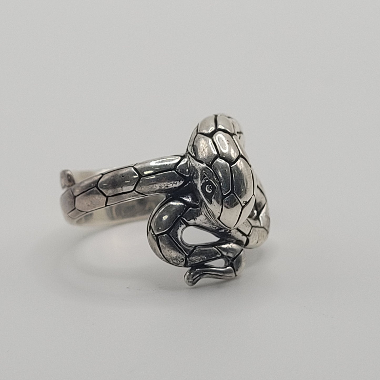 Sterling Silver Snake Ring.