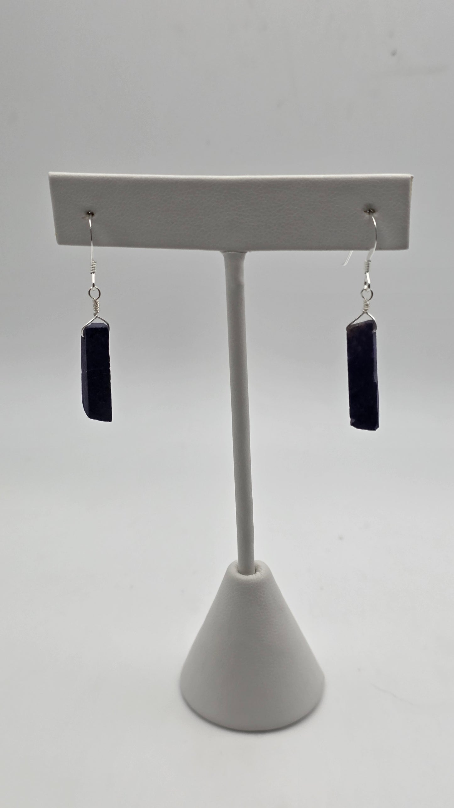 Sterling Silver Sugilite Earrings.
