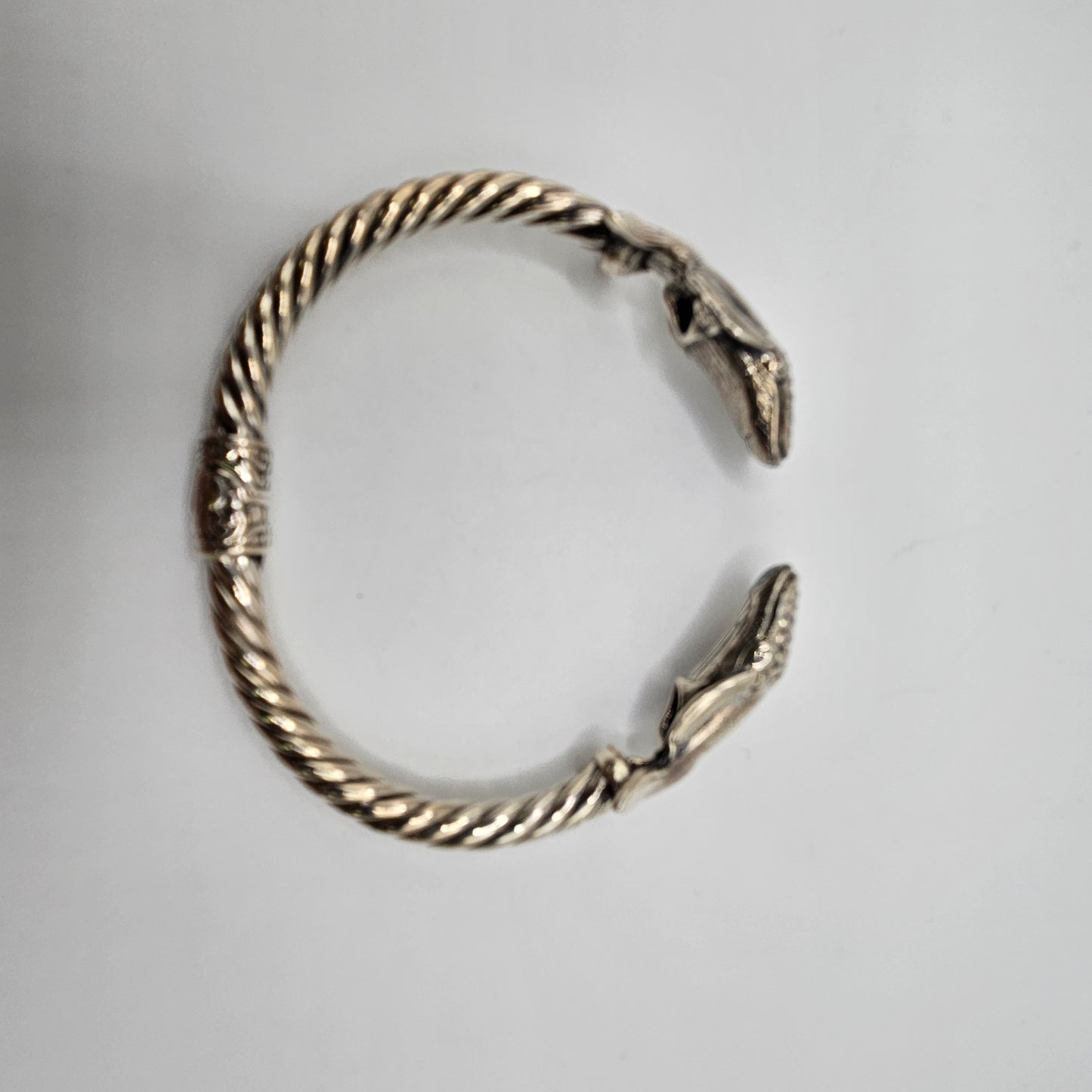 Sterling Silver Whale Cuff Bracelet.