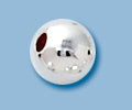 Sterling Silver Spacer Beads Bright 5mm 10 pack