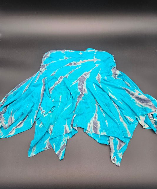 Tie-Dye Mini Skirt Blue.