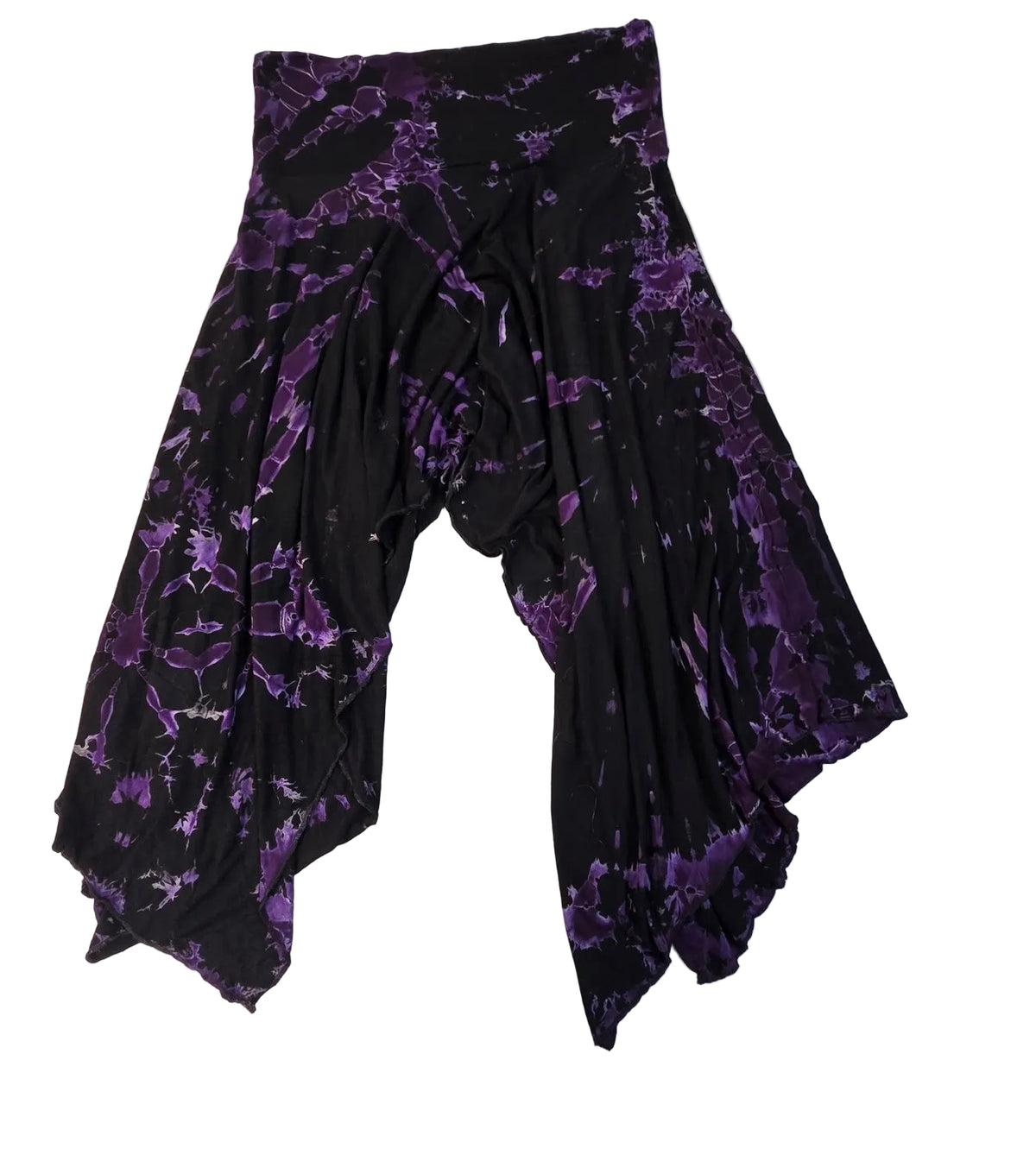 Tie-Dye Stylish Flowing Skirt Black.