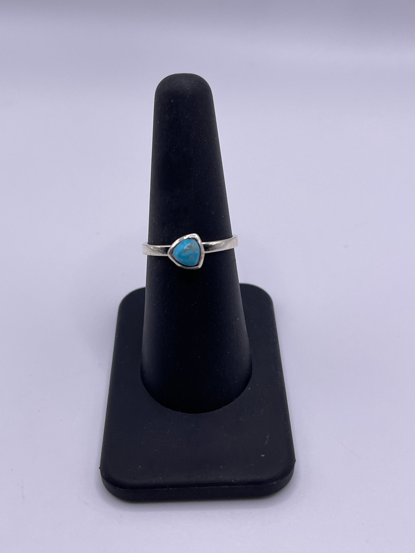 Turquoise Mini Sterling Silver Ring.